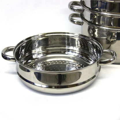 Steam cooker, Mantowarka, steam pot set made of stainless steel/Мантоварка - Мантышница, 24cm bio steam cooker/induction