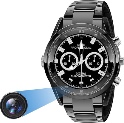 Menborn compact camera spy camera watch type infrared motion detection camera 32 GB