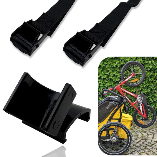 16-18" bicycle trailer hitch for Thule Chariot from 2017-2023 Sport, Cross, Cab, Lite models. Holds up to 15 kg and fits wheel sizes 16-18".