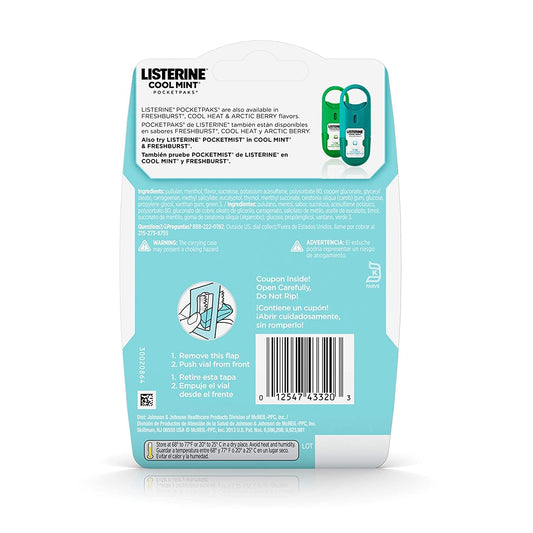 Listerine PocketPaks, Cool Mint, 24 Strips (Pack of 12) by Listerine