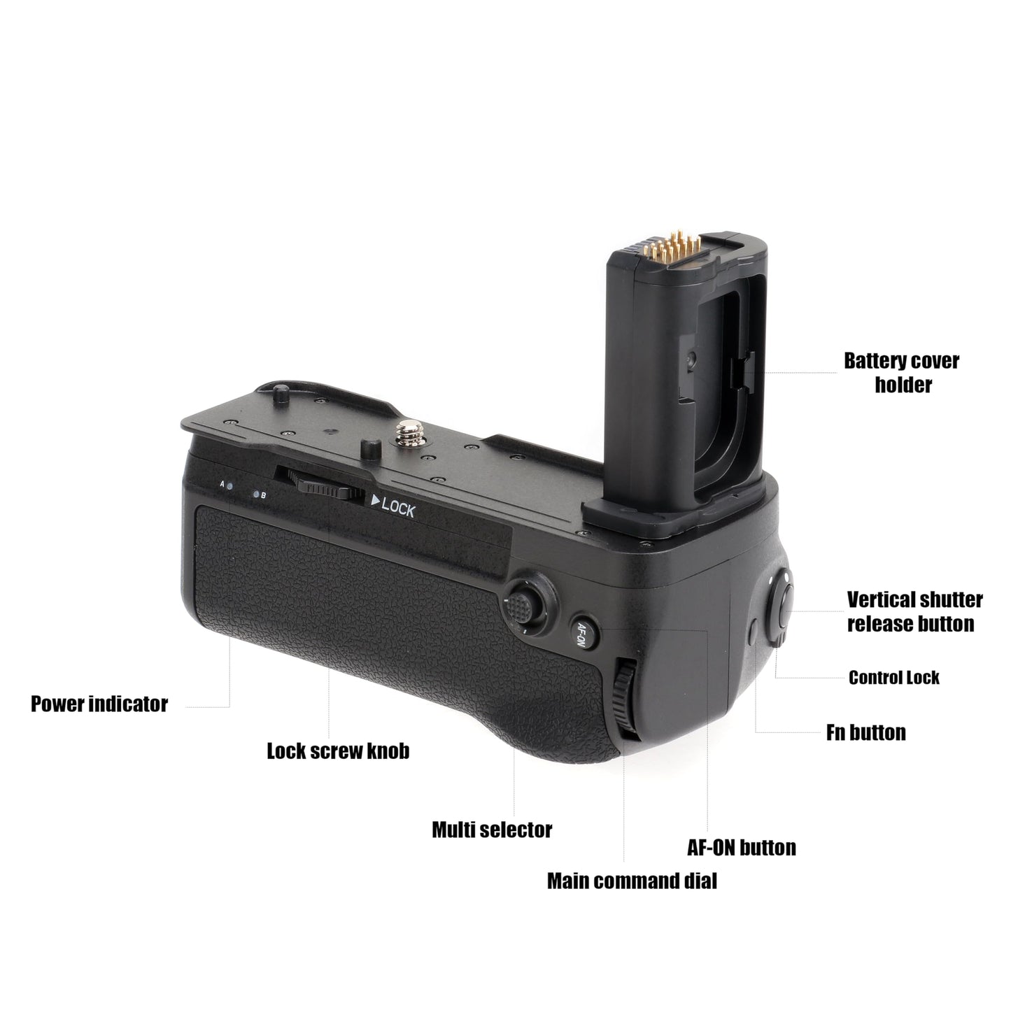 FOTGA Vertical Battery Grip Multi-Power Pack for Nikon Z8 camera, replaces MB-N12, supports up to two EN-EL15C batteries (batteries not included)
