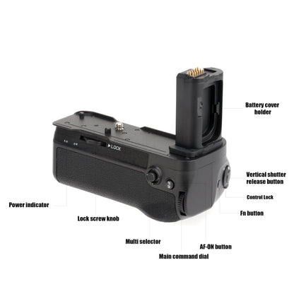 FOTGA Vertical Battery Grip Multi-Power Pack for Nikon Z8 camera, replaces MB-N12, supports up to two EN-EL15C batteries (batteries not included)