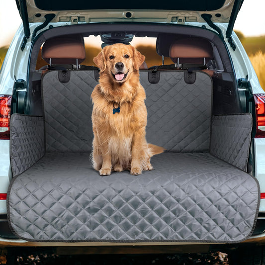 JOEJOY trunk protector for dogs with side and loading sill protection, universal trunk protection mat scratch-resistant for dogs - dog cover car trunk.