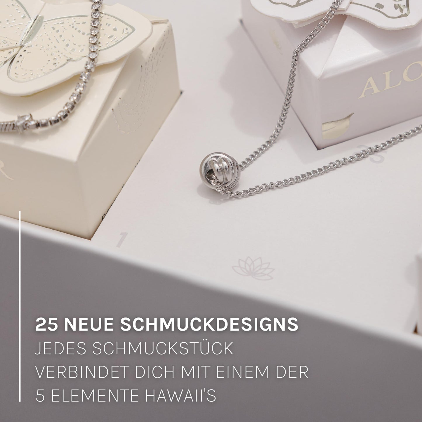 Purelei® Jewelry Advent Calendar (Silver) - 25 exclusive pieces of jewelry for every occasion - Women's advent calendar - sustainable and reusable - gift for women