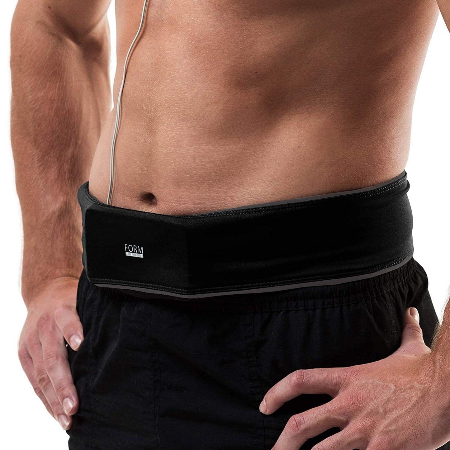 Formbelt running belt for mobile smartphone iPhone 13 12 14 X XS Max XR SE S23 Samsung Galaxy A53 A22 A54 S20 waist bag running sports fitness waist bag running (black, L)