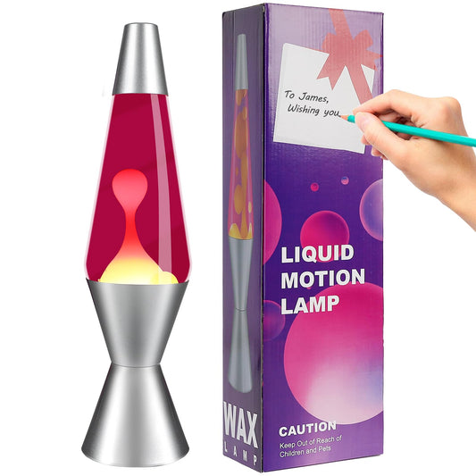 AONESY lava lamps for adults & kids 37cm purple liquid & yellow wax retro astro lamp for home decor beautiful light gift for Christmas birthday Halloween