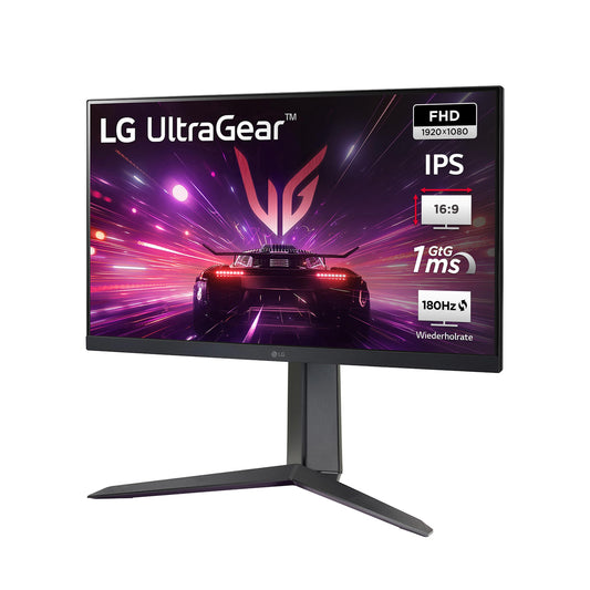 LG Electronics 24GS65F-B.AEU Ultragear™ FHD Gaming IPS-Monitor 24" (60.47cm), 1920 x 1080, 16:9, 1ms GtG, 180 Hz, HDR10, NVIDIA G-Sync™, AMD FreeSync™ - Black