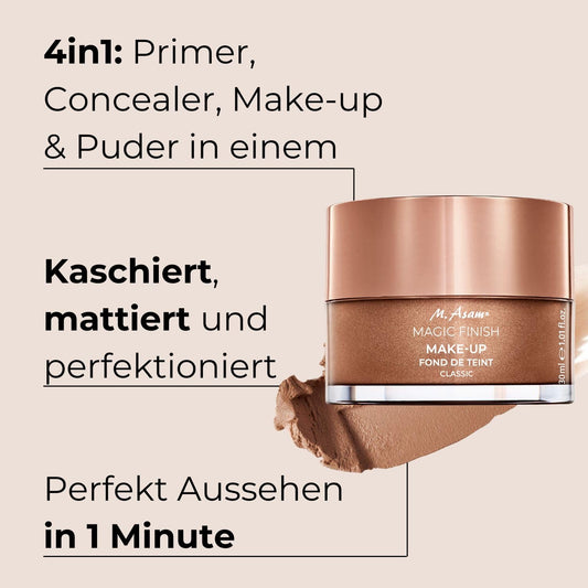 M. Asam gift set with Magic Finish Make-Up Mousse (30 ml) and Magic Care Glow Up Cream (50 ml) - skincare & makeup for a glowing complexion, Christmas gift idea, vegan & silicone-free.