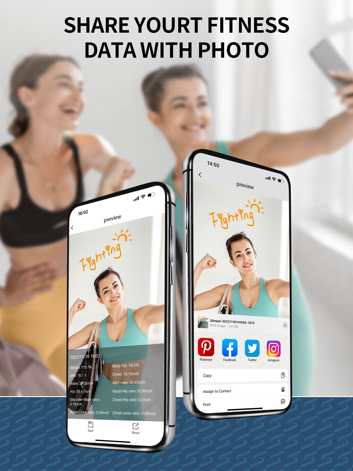 Simpal Smart Body Tape Measure, Bluetooth Body Fat Measure Tape, measure body dimensions of biceps, chest, waist, calves, thighs, and neck, fitness tape measure