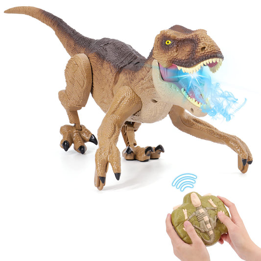 NEXBOX Remote Control Dinosaur Toy Gift for Kids - RC T-rex Dino Remote Controlled Electric Christmas Birthday Prehistoric Creatures for 3-12 Year Old Boys and Girls