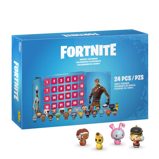 Funko Advent Calendar: Fortnite 24pc - Frostbite - (Pint Sized Heroes) - 24 days of surprises - Vinyl Minifigure - Collectible - Mystery Box - Gift idea - Holiday Christmas.