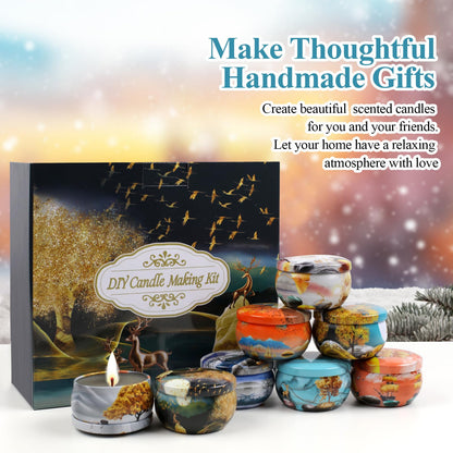 TEPENAR Unique Candle Making Set - Ideal candle making kit and scented candle gift set for Christmas, birthday, Mother's Day, women, and children.