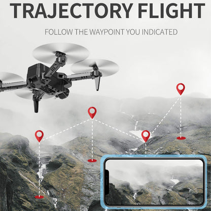 PRO RC Drone with Camera 4K Mini Drone Dual Camera Foldable Quadcopter with Flight Path Function Headless Mode 3D Flight Auto Hover One Key Start Landing One Key Return for Kids