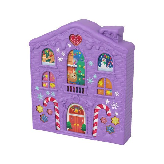 Polly Pocket Advent Calendar, Winterhouse design, 4 floors with 8 rooms, 25 surprises to discover, great Christmas gift for 4 years old & up, HHX84