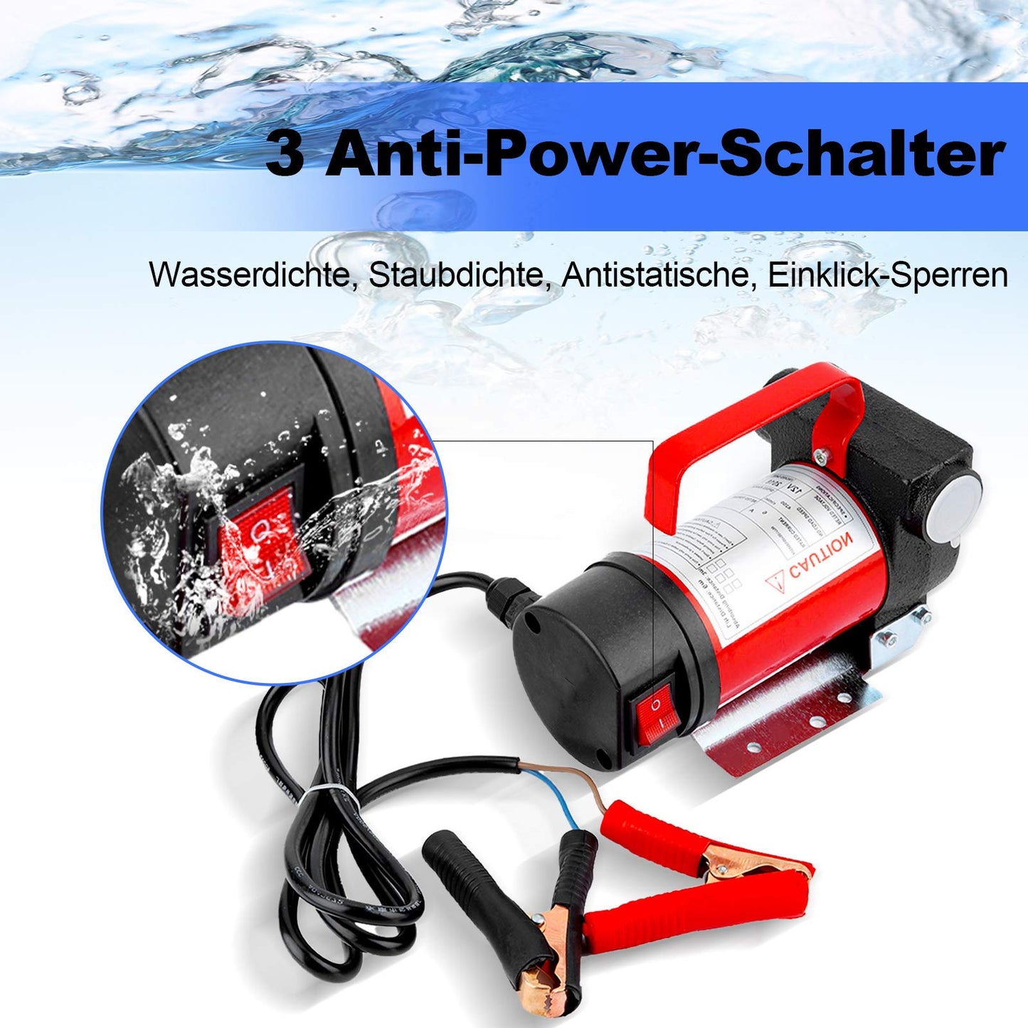 12V oil suction pump diesel pump, fuel pump gasoline pump 12V electric oil pump oil transfer pump pumping liquid 12V 160W 40L/min for and kerosene