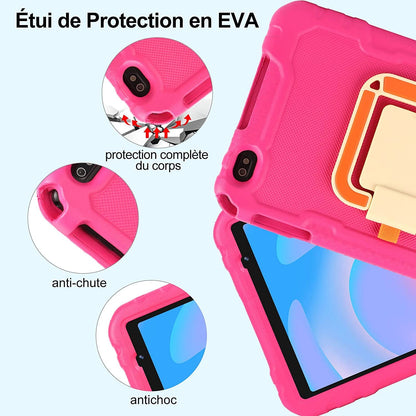 AOCWEI 10 inch Kids Tablet X500 Kids Tablet, 14GB+128GB (512GB TF) Android 13 Tablet for Kids with Child-Friendly Case, Octa-Core, 5MP+8MP Camera, Google GMS, 8000mAh Eva Protective Case-Rose...