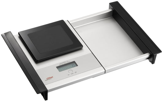 Knight built-in scale for drawers 30-40 cm - Non-slip & Extendable, Overload indicator, Capacity up to 5000g, Tare function, Precise kitchen scale for reliable measurements.