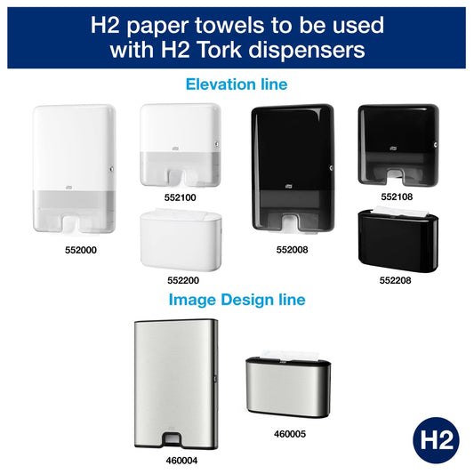 Tork Xpress Multifold Paper Towels 471093 - H2 Universal Folded Towels for Towel Dispenser - multiple folded, 1-ply, white - 20 x 250 sheets