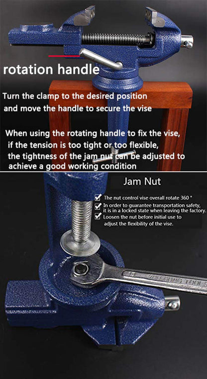 MYTEC Clamp-On Vise, 6.4 cm