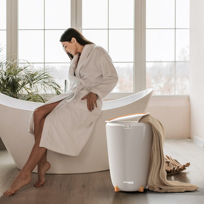 Areyourshop Towel Warmer, 20L Bucket Style Bathroom Electric Hot Towel Steamer for Home. Fast Heating, Vertical Thermostat Towel Heater.
