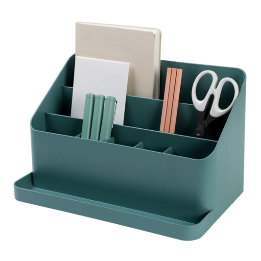 BLUE GINKGO Desk Organizer - Storage from Korea for pens, notes, letters, and office supplies (Green)