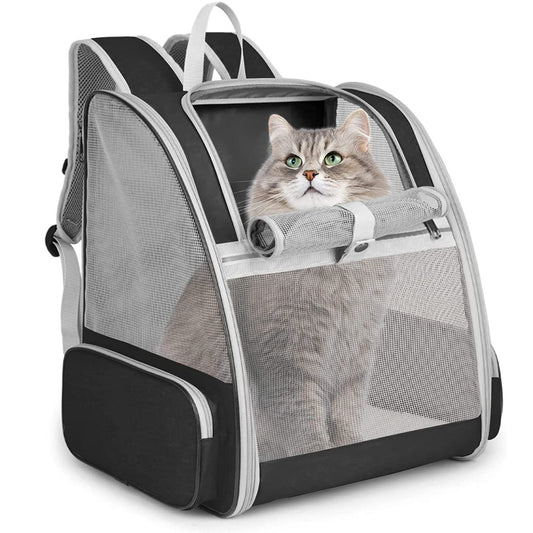 Dog backpack up to 10kg, Portable and Foldable Cat backpack, Breathable and Lightweight Dog backpack, Pet Travel backpack, Suitable for Cats and Dogs and Other Small Pets
