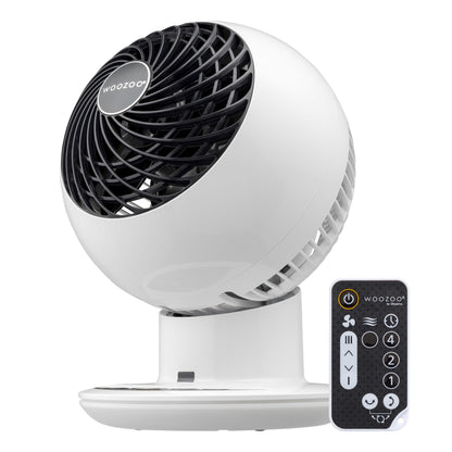 Iris Ohyama Woozoo, 30m², Fan, White, 5 speeds, Remote control, Oscillating, quiet, Table Fan, Desk Fan, Floor Fan, portable, Cooling, PCF-SC15T