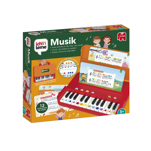 I am learning music - Music learning games for children - Learn notes and record melodies - Includes 12 sheets with popular children's songs & handy carrying case - For children ages 5 and up.