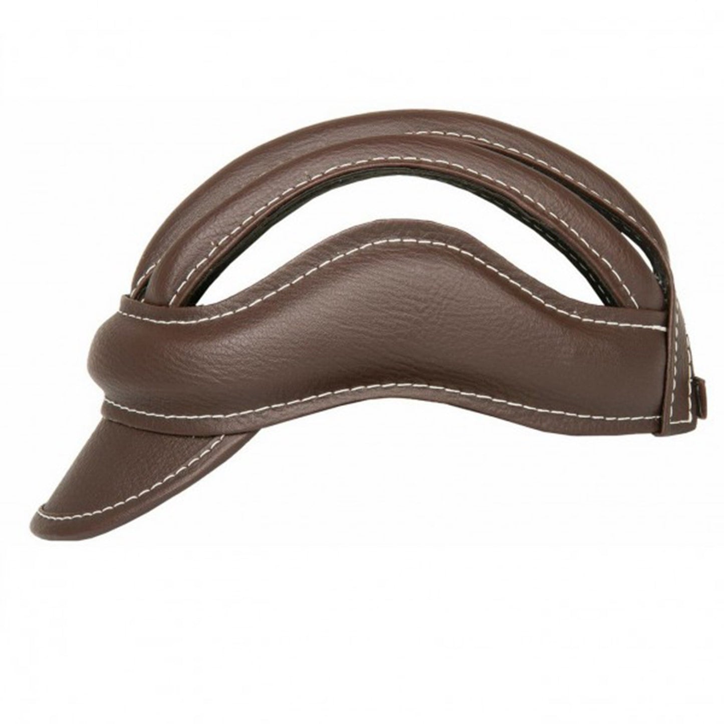 Onogal 3486 Retro Leather Bike Helmet, Standard Size for Adults, Brown