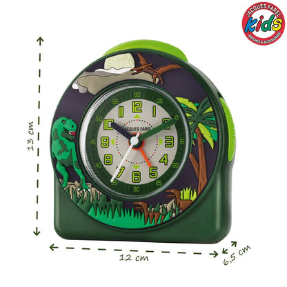 JACQUES FAREL ACW44 Dinosaur T-Rex Watch Boy Alarm Clock Analog Light Alarm