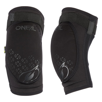 O'NEAL | Elbow Guard | BMX Mountainbike Downhill | Breathable neoprene, Lightweight and ultra-thin construction, Abrasion-resistant material | Dirt Elbow Guard V.23 | Adult | Black | XL