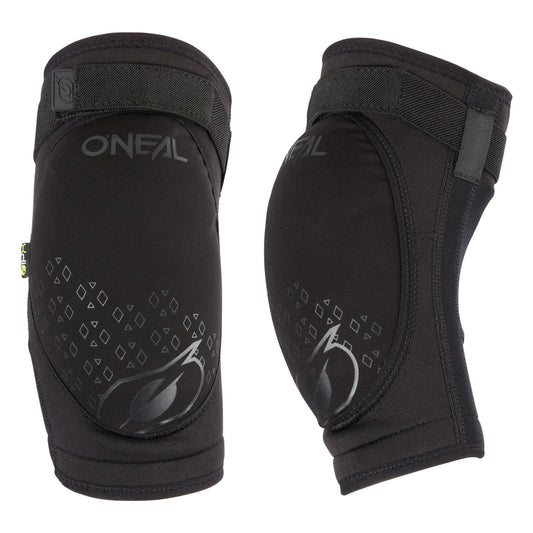 O'NEAL | Elbow Guard | BMX Mountainbike Downhill | Breathable neoprene, Lightweight and ultra-thin construction, Abrasion-resistant material | Dirt Elbow Guard V.23 | Adult | Black | XL