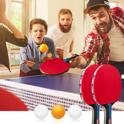 Baozun Table Tennis Racket Set, Table Tennis Set with 2 rackets, 3 balls, Extendable table tennis net, and bag.