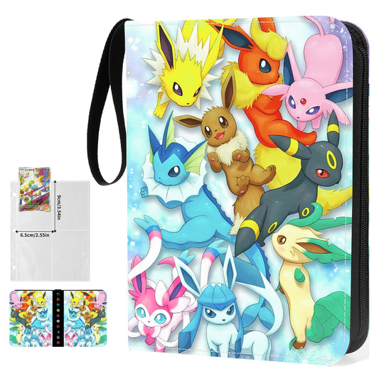 Egmelos Card Album, 50 pages, holds up to 400 cards, perfect for collecting and storing trading cards, great gift for kids.