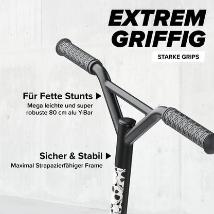 Apollo Stunt Scooter Genius Pro 4.0 - White Skull