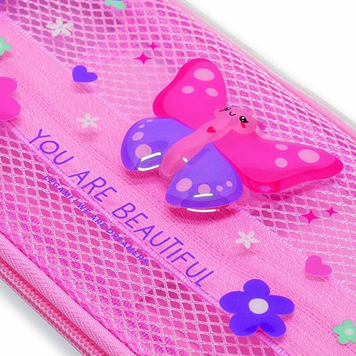 LEGAMI Wonderwow Butterfly pencil case and erasable gel pen.