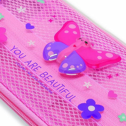 LEGAMI Wonderwow Butterfly pencil case and erasable gel pen.