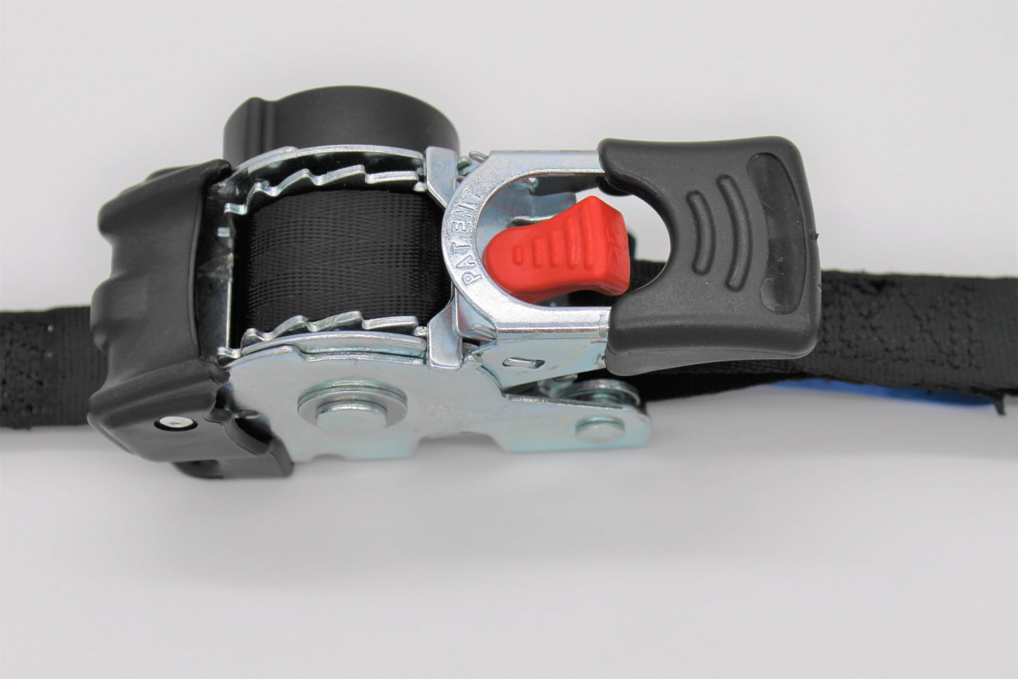 4 pieces automatic ratchet strap tie-down with S-hooks 1.8m x 25mm 300/600 daN