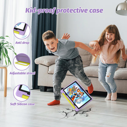 Yicty Kids Tablet｜Upgraded 10-inch Android 14 Tablet for Kids with Protective Case｜Octa-Core｜8+64GB Expandable to 1TB｜Dual Camera｜Parental Controls｜Great Gift for Toddlers