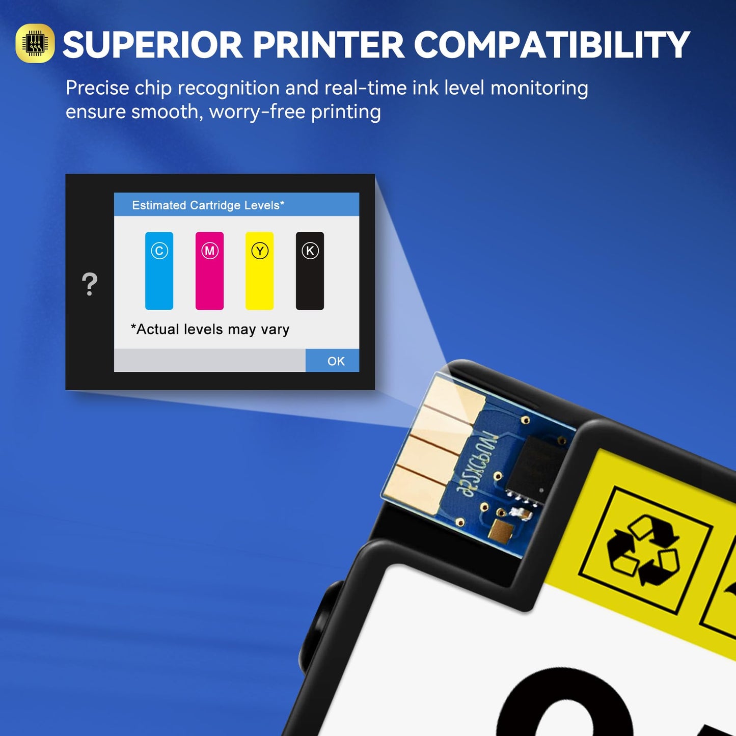 Toner Kingdom ink cartridges 953 XL 953XL printer cartridges remanufactured for HP 953XL multipack compatible with HP Officejet Pro 8710 8715 7720 7740 7730 8720 8730 8210 8725 8715 8740 Tray