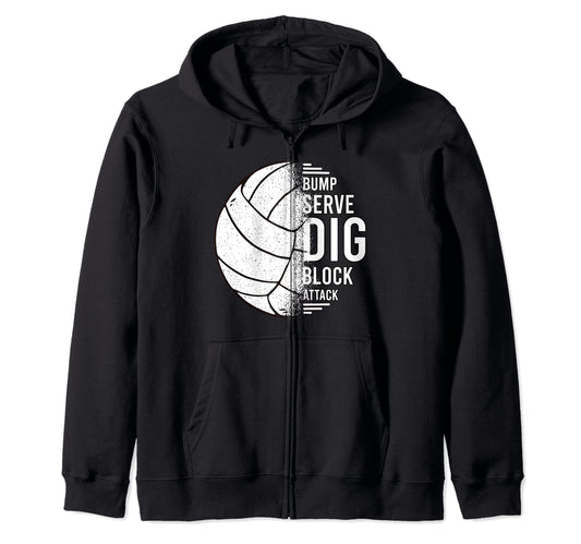 Volleyball hoodie for volleyball team and beach volleyball.