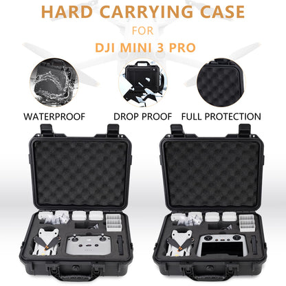 Professional Mini 3 Pro Case, Waterproof Hardshell Case for DJI Mini 3 Pro Drone and DJI RC/DJI RC N1 Remote Controller and Drone Accessories