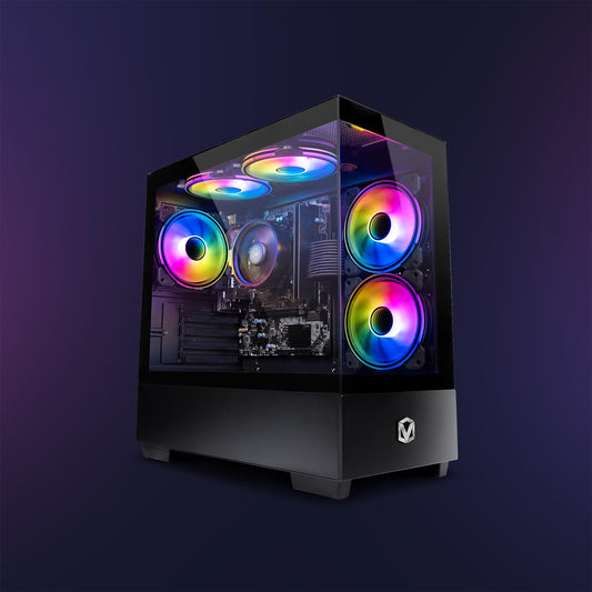 Vibox I-96 Gamer PC - 22 inch Display Pack - Quad Core AMD Ryzen 3200G Processor 4 GHz - Radeon Vega 8 Graphics - 8 GB RAM - 480 GB SSD - Linux OS - WiFi