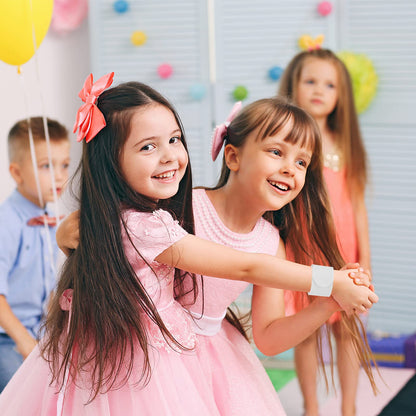 TOYANDONA 100pcs Slap Bracelets Painting for Girls Creative White Party Bracelets for Birthday Parties and Craft Activities