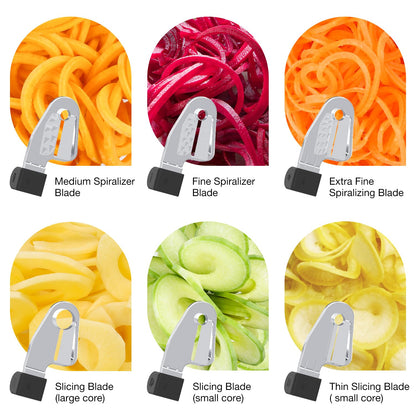 Stock spiralizer attachment compatible with KitchenAid stand mixer, packed with peeling, coring, and slicing, vegetable slicer (not the KitchenAid branded spiralizer)