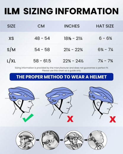 ILM bicycle helmet with visor and LED light Mountain&Road helmets for women and men Helmet for commuting in the city E3-10L, Orange Pink, XS
