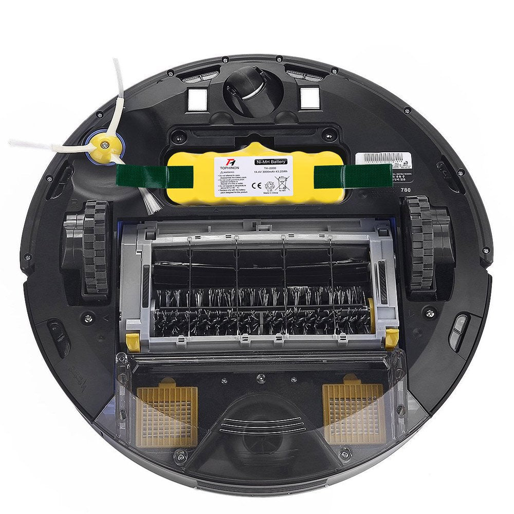 TOPHINON 14.4V 3000mAh NI-MH Replacement Battery for iRobot Roomba 500 510 520 530 532 535 540 545 550 552 555 560 562 570 580 581 582 585 595 600 610 620 630 631 650 660 700 760 770 780 790 800 870 880