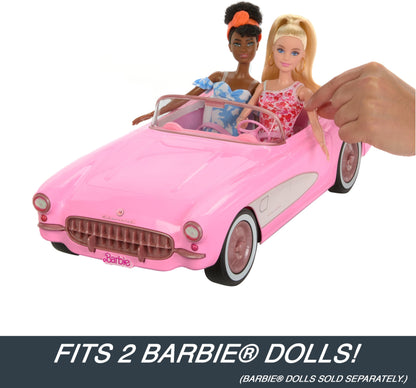 Hot Wheels Remote Control Car, R/C Barbie Corvette - remote controlled vehicle, 1956 Corvette Stingray, 2.4 GHz frequency, up to 8 km/h speed, fits 2 Barbie dolls, HPW40