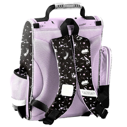 Cat 12 Piece Set School Bag Backpack School Backpack Backpack Pencil Case Satchel School Cone 85 cm with Stickers by Kids4shop