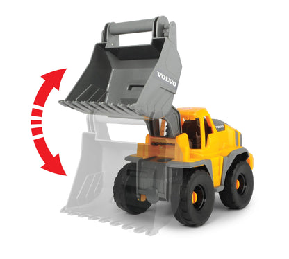 Dickie Toys - Volvo Construction Vehicles for ages 3 and up (3 pieces) & 4002 Toys Volvo Freewheel Wheel Loader, Toy Excavator, Construction Vehicle